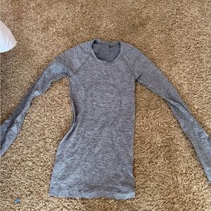 Gray Long Sleeve Lululemon Top